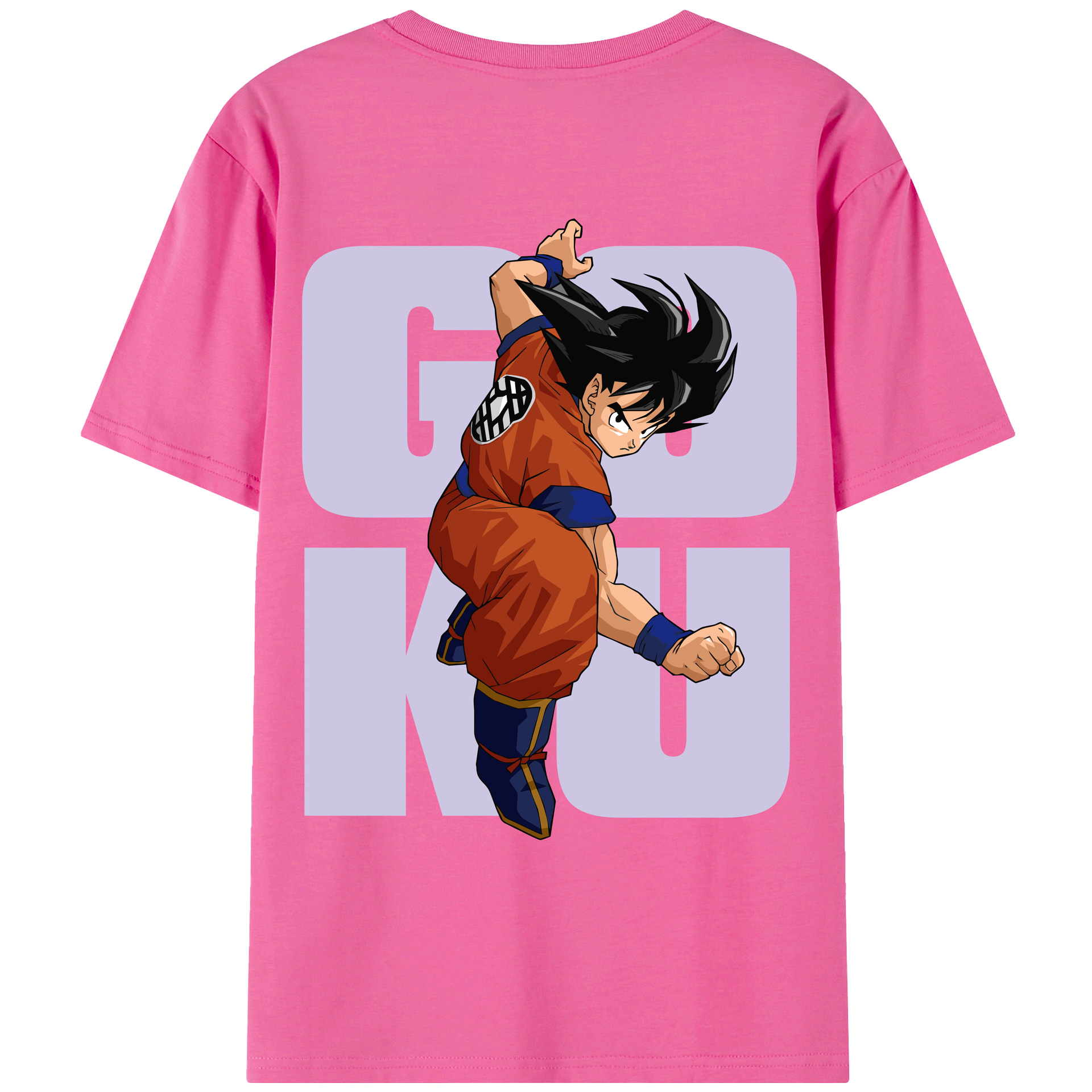 （画像用） ドラゴンボール 孫悟空（そん ごくう）Son Goku カカロット DRAGON BALL Kakarotto レディース半袖Tシャツ(バックプリント)